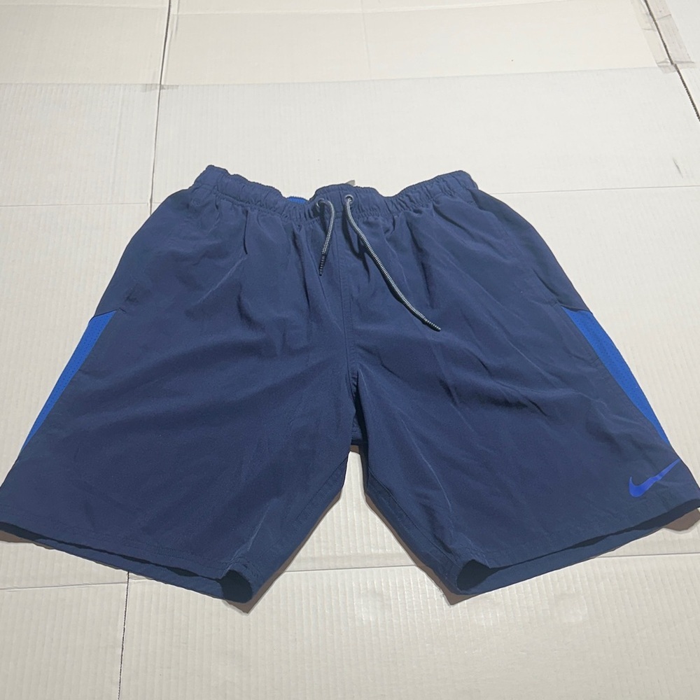 Nike swim trunks Navy and Royal Blue Sports Shorts with pockets pull string